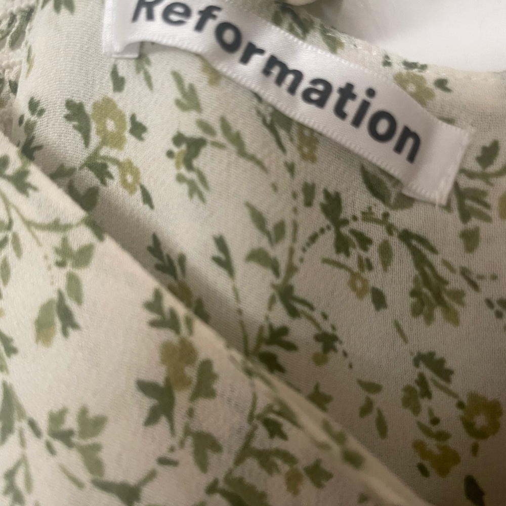 Reformation Bondi Dress In Ivy Excellent Condition - Picture 4 of 6